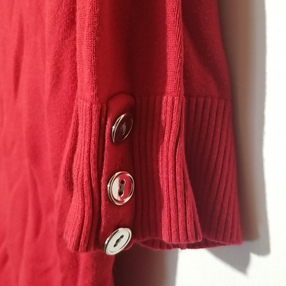 Talbots Red Sweater Shirt - Size Medium - Picture 4 of 5